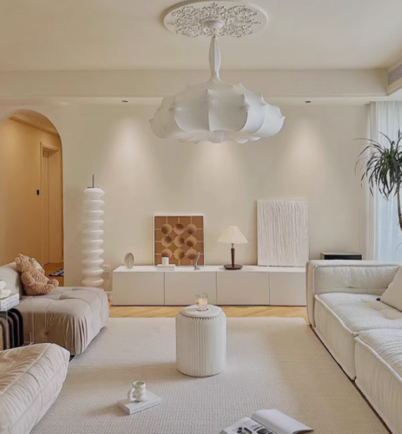 พรมทอแนวโมเดิร์นสีเทาอ่อน-ครีม ลายเรียบ-เรขาคณิต Modern Woven Area Rug - Light Grey Beige, Minimal & Geometric Pattern