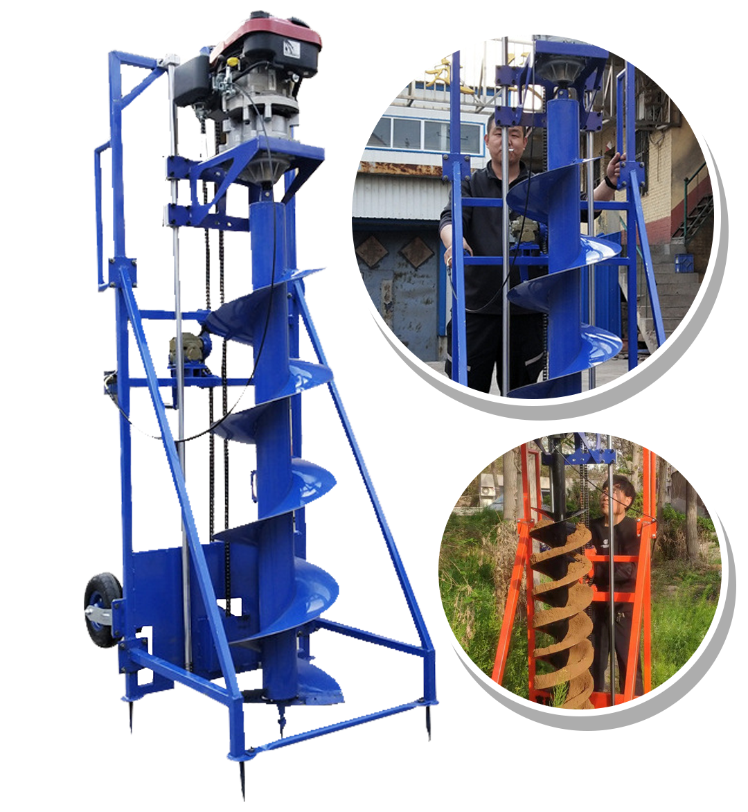 เครื่องเจาะเสาเข็มแนวแกน 2 หรือ 2.5 เมตรpile driver high-power