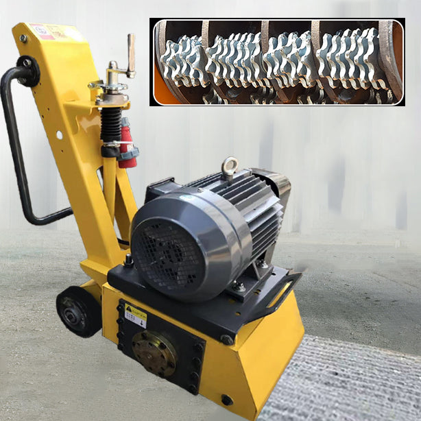 เครื่องขูดผิวถนน ขูดพื้นถนน เครื่องลอกผิวคอนกรีต Concrete road milling machine hand-push hydraulic