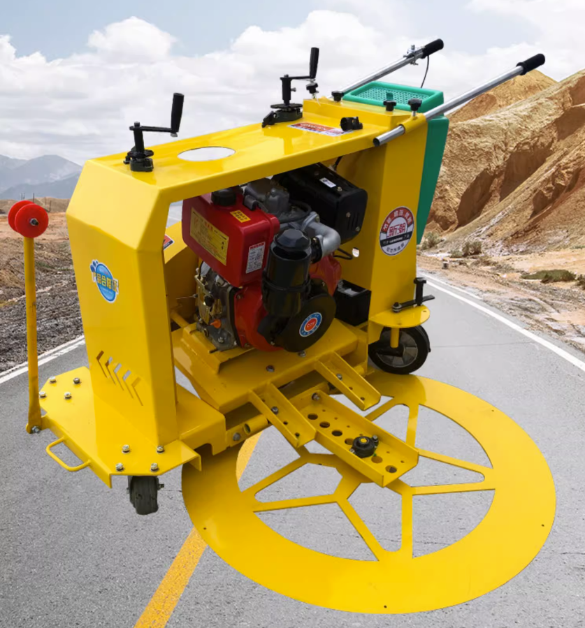 เครื่องตัดคอนกรีต วงกลม 1-2 เมตร เครื่องตัดถนนหลายรุ่นให้เลือก sewer hand-push concrete circular cutting machine