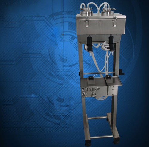 เครื่องบรรจุ ของเหลว แบบ 2 หัว YT-2 0.5-0.8MPa ปากขวด 4.5- 35mm