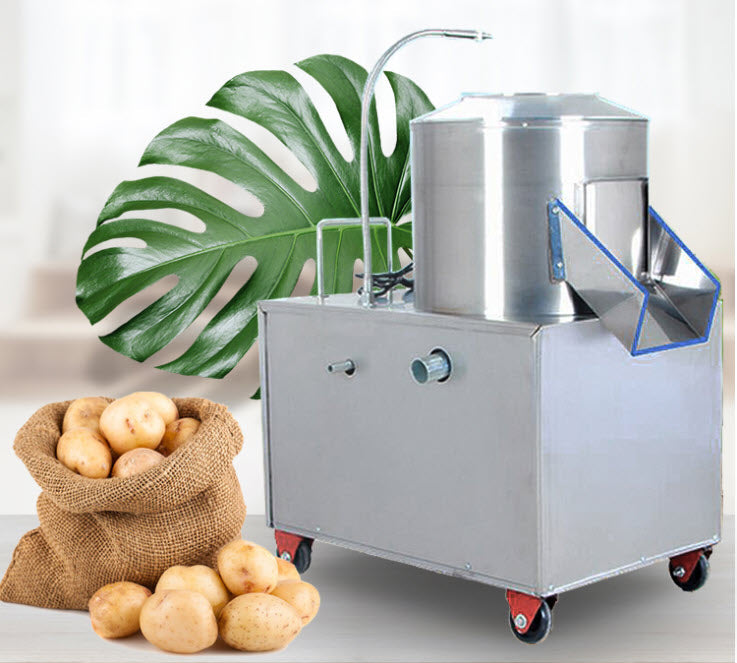 เครื่องปอกเปลือกไฟฟ้า รุ่น YQ-450 กำลังไฟ 2200 วัตต์ ความเร็ว 300 – 500 กิโลกรัม ต่อ ชั่วโมง เครื่องปอกมันฝรั่ง ปอกขิง
