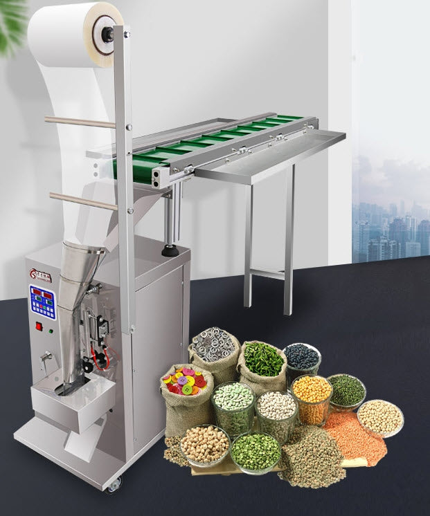 เครื่องบรรจุ แพ็คซอง แบบสายพาน conveyor belt packaging machine
