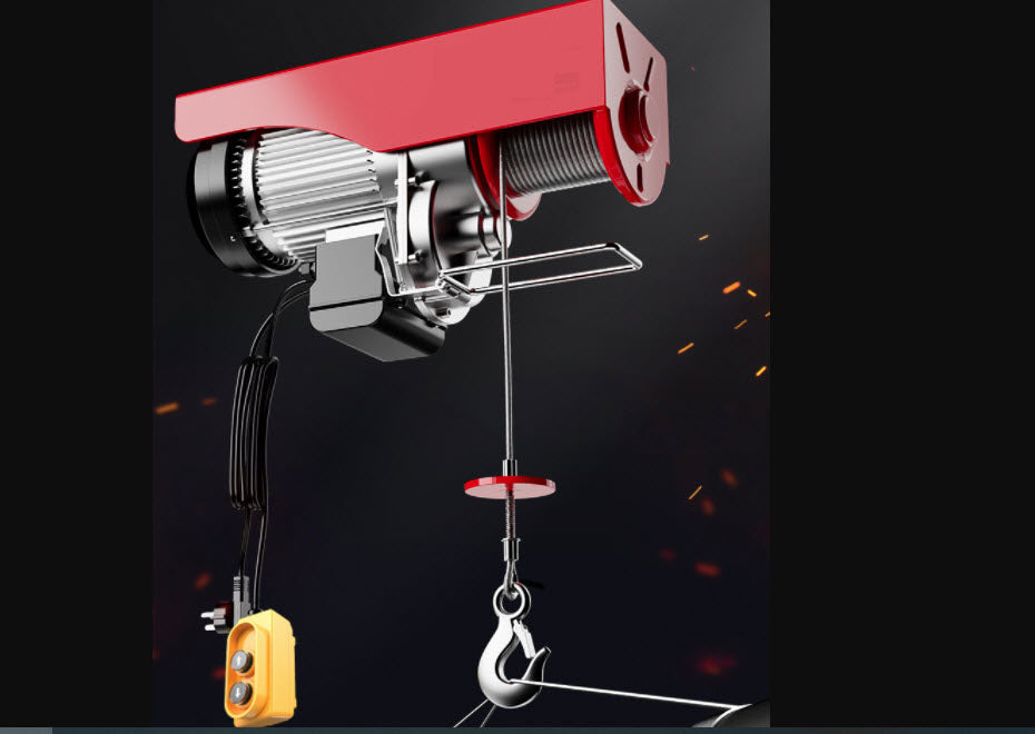 รอกไฟฟ้า มอเตอร์เครน ยกของ ก่อสร้าง Mini electric small crane hoist