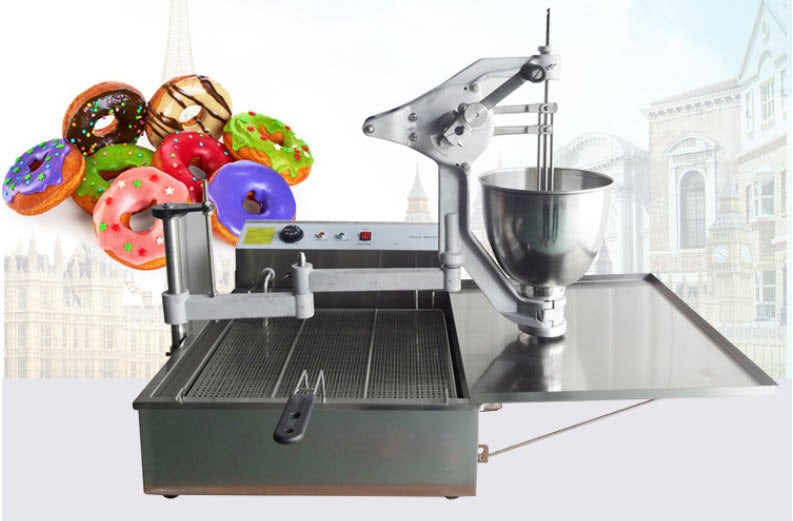 เครื่องหยอดโดนัท เครื่องทำโดนัทขนาดกลาง T-102 กึ่งอัตโนมัติ Donut Maker Desktop Medium Potty Donut Maker