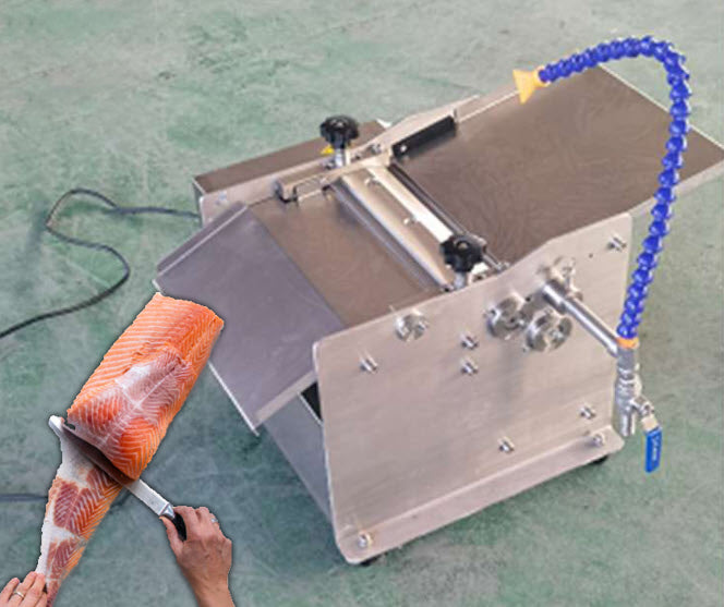 เครื่องลอกหนังปลา Fully automatic fish skin peeling machine for efficient fish processing, high-speed operation, easy to clean, commercial use