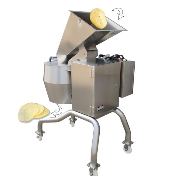 เครื่องหั่นมันฝรั่งแผ่นหยัก ชีส หอมแดง แครอท มันฝรั่ง TJ-400S