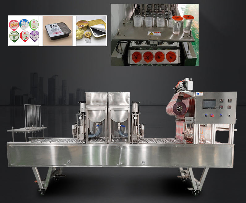 เครื่องบรรจุเยลลี่ เจลลี่ รางบรรจุต่อเนื่อง Customized Automatic Filling and Sealing Machine