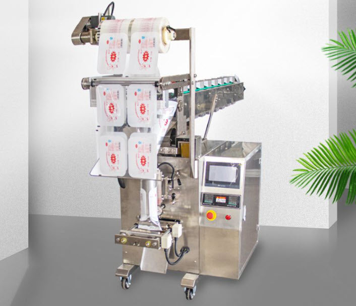 เครื่องบรรจุสายพานลำเลียง SL01 220V Hardware Packing Machine Chain Bucket Dispenser