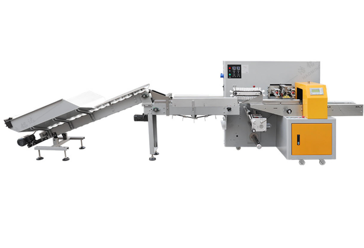 เครื่องห่อแพ็คผลไม้ HMD 350 น้ำหนัก 580(kg) 30-180 ถุง/นาที ถุงกว้าง 80-280mm สูง 40-90 3.5kw