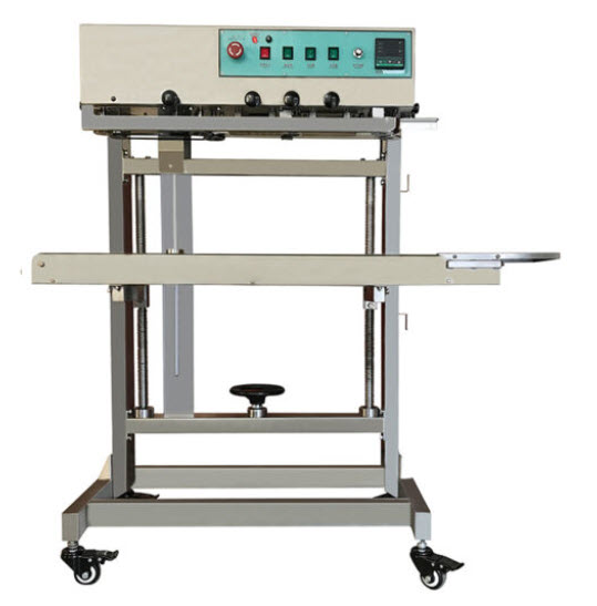 FRL-600AS เครื่องซีลสายพานอัตโนมัติ 600 มม. เหมาะสำหรับอาหารและสินค้าอุตสาหกรรม ปรับความร้อนง่าย ใช้งานสะดวก