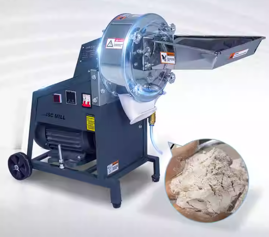 เครื่องบดปั่นผงละเอียด อัตโนมัติ ขิง พริก ถั่วเหลือง Crusher + 2.2KW motor 4500 rpm