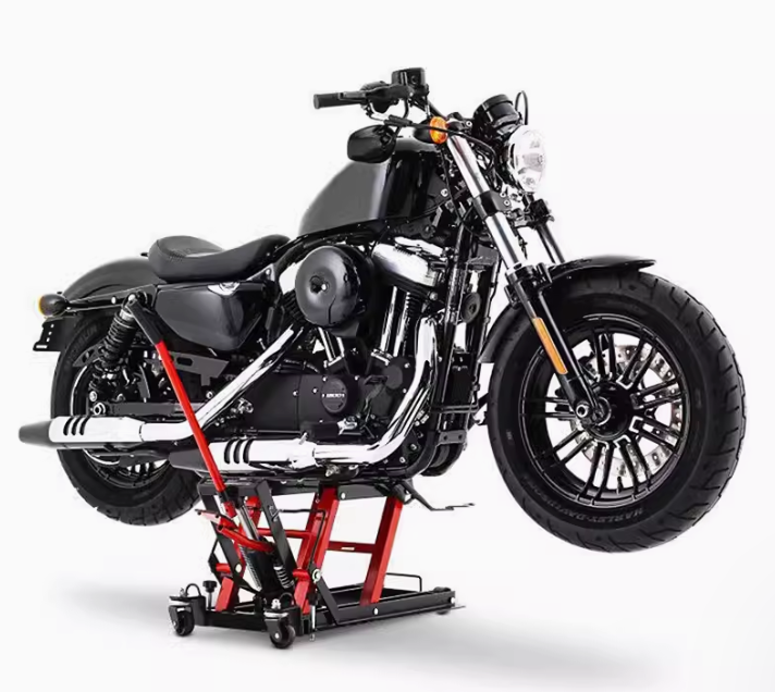 แท่นยกรถมอเตอร์ไซค์ มือโยก KL-MR770 สำหรับซ่อมบำรุง ปรับระดับได้ แข็งแรง ทนทาน น้ำหนักเบา ใช้งานง่าย