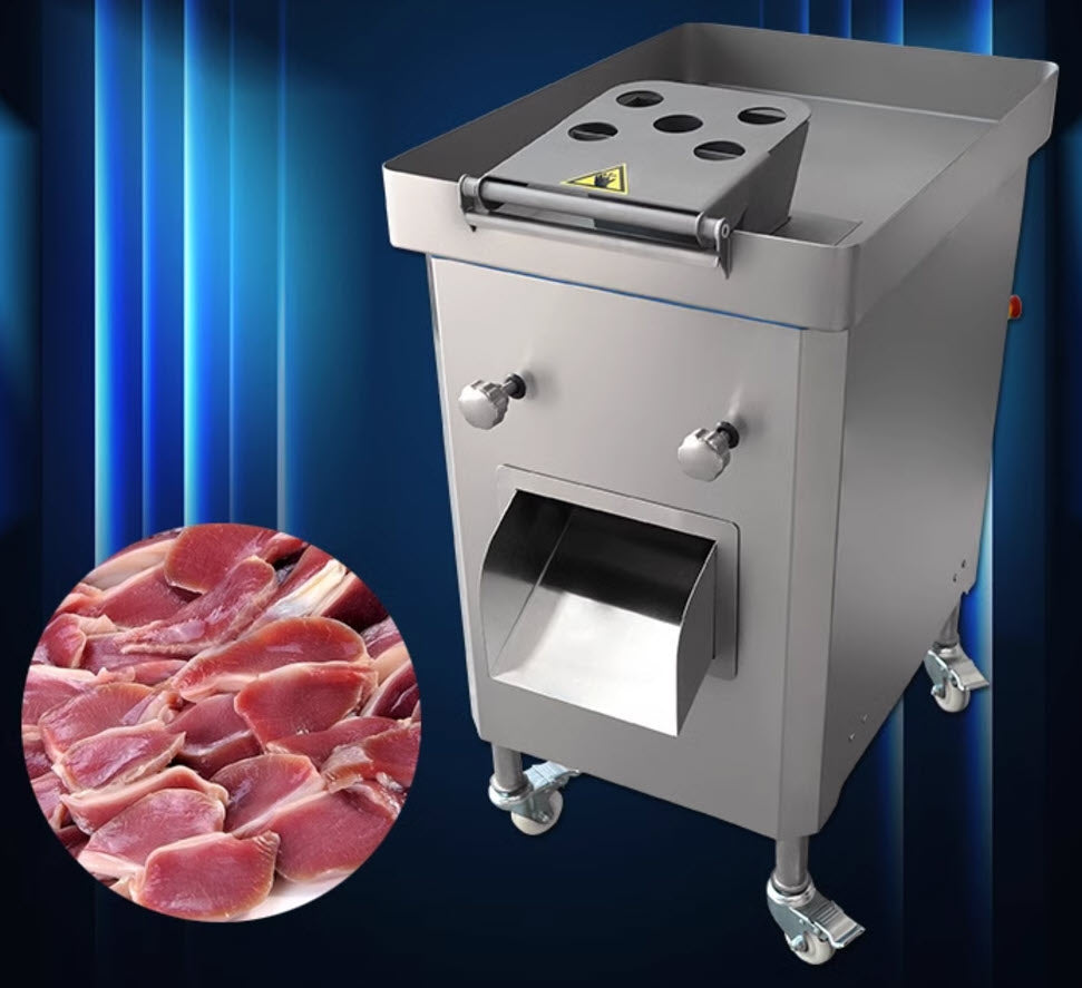 เครื่องหั่นเนื้อ JYR-8D ขนาดกะทัดรัด 3 kW 800-1000 kg/hour 780x520x900