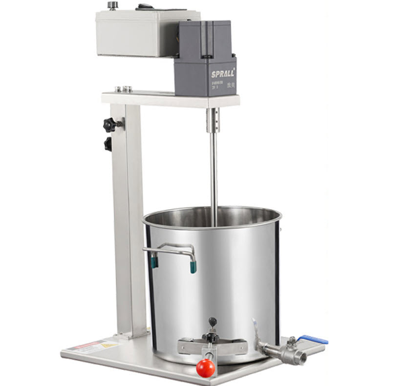 เครื่องกวนผสมไฟฟ้า SP-MDD400-H500 พร้อมถัง 20L และหัวจ่าย SPRALL สำหรับทำอาหารและขนม, ประสิทธิภาพสูง, ใช้งานง่าย