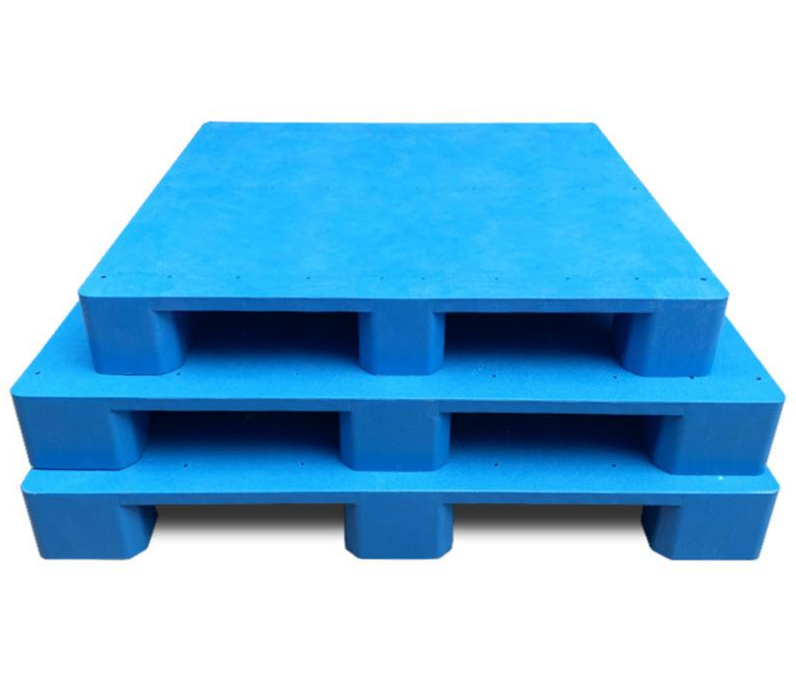 พาเลทพลาสติก Plastic Pallet ขนาด 60x50x12 ซม. เหมาะสำหรับขนส่งและจัดเก็บของ มีความทนทานสูง ใช้งานได้หลากหลาย