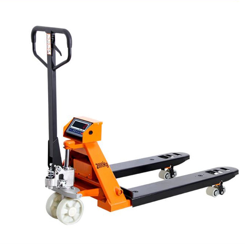 เครื่องชั่งแบบรถยกพาเลท HC-TCX HOCHOICE w44 - เครื่องชั่งน้ำหนักพาเลท 2000kg, หน้าจอ LCD, เหมาะสำหรับคลังสินค้าและการขนส่ง