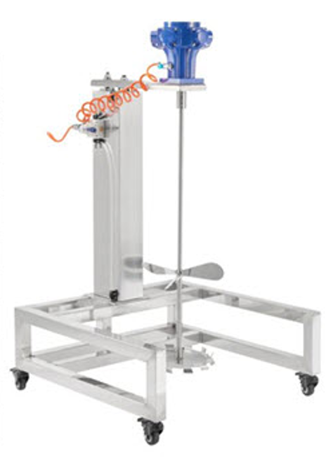 SP-100G-H900 เครื่องกวนแบบยกอัตโนมัติพร้อมล้อ 100L ความจุสูง เหมาะสำหรับงานก่อสร้างและอุตสาหกรรมหนัก ใช้งานง่าย