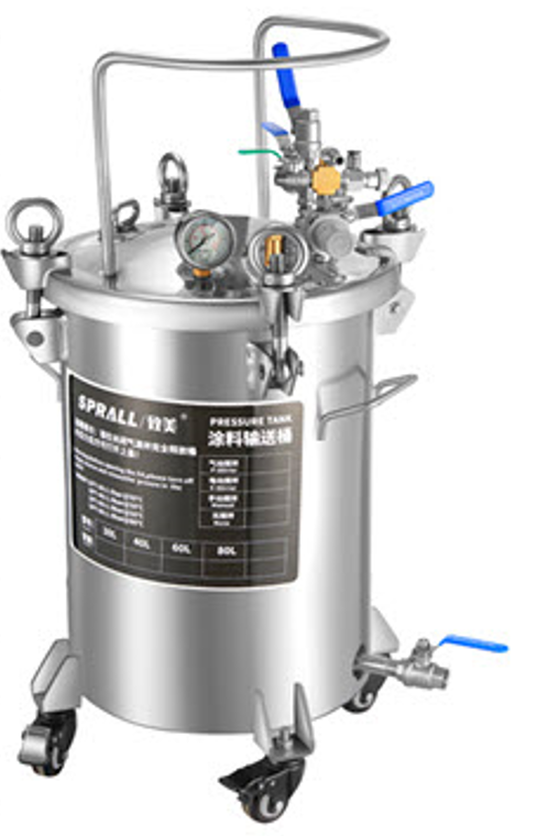 SP-304-PT ถังแรงดันลม 304 สแตนเลส รุ่น Tower Head 50L ทนทาน ใช้งานอุตสาหกรรม น้ำหนักเบา ป้องกันสนิม เหมาะสำหรับช่างและงานก่อสร้าง