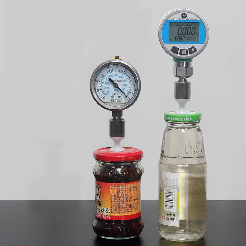 ชุดตรวจคุณภาพกระป๋อง (Can Quality Testing Kit) KZY 0.001MPA for Accurate Pressure Measurement, Durable Design, Ideal for Food Industry Testing