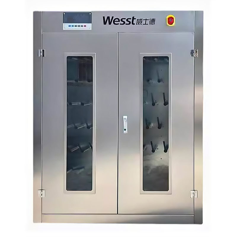 เครื่องอบรองเท้าอุตสาหกรรม Automatic Ultra Clean Shoe Dryer สแตนเลส 304 UV+OZONE 0-100°C.