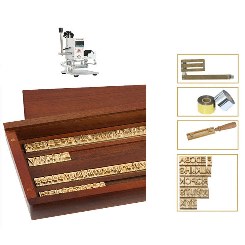 ตัวอักษรทองเหลือง Brass Letters Hot Stamping 6mm./8mm./10mm.