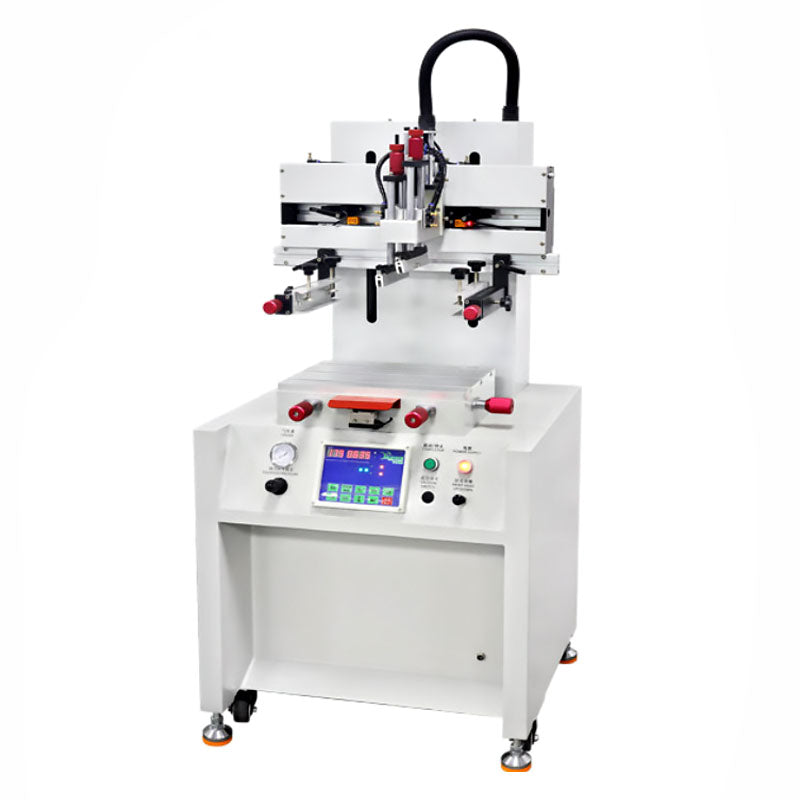 เครื่องพิมพ์สกรีนระบบลม Pneumatic Flat Screen Printer 5-7 bar 220V 50-60Hz 50W 1200-1500 ชิ้น/ชม.
