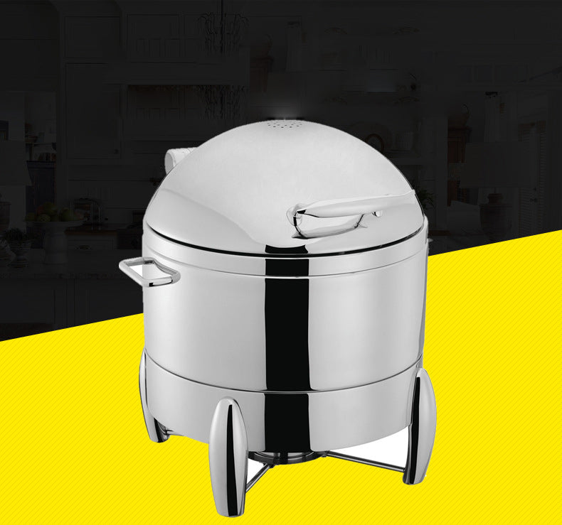 ถาดอุ่นอาหาร โรงแรม รุ่น 30-11L สแตนเลส 304 ขนาด 450x395x345 มม.มีที่อุ่นในตัว