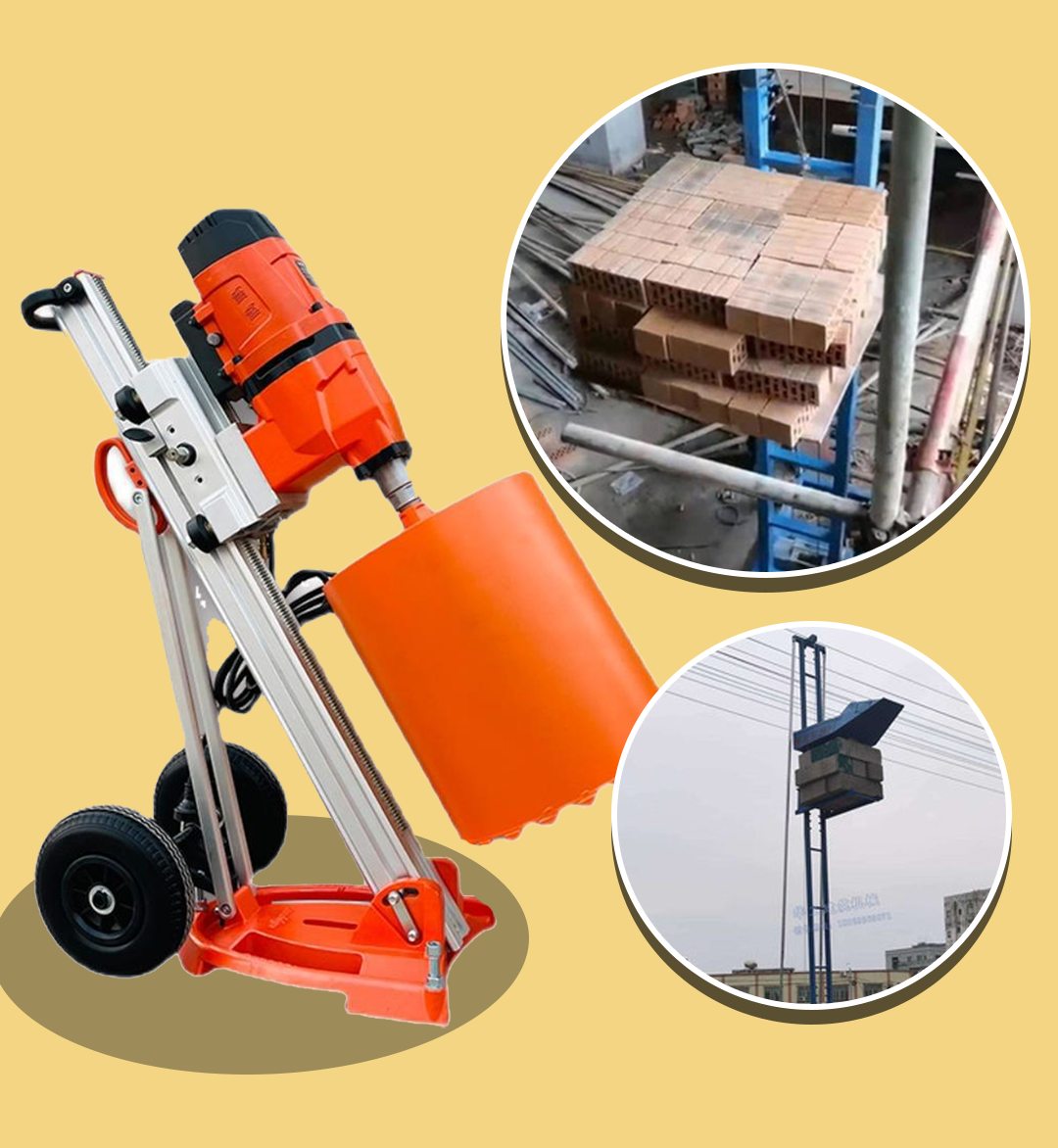 แท่นเจาะปูน เจาะหิน เครื่องเจาะปูน หลายรุ่น hole saw desktop drilling machine concrete diamond 220V 20-600mm 360-700rpm