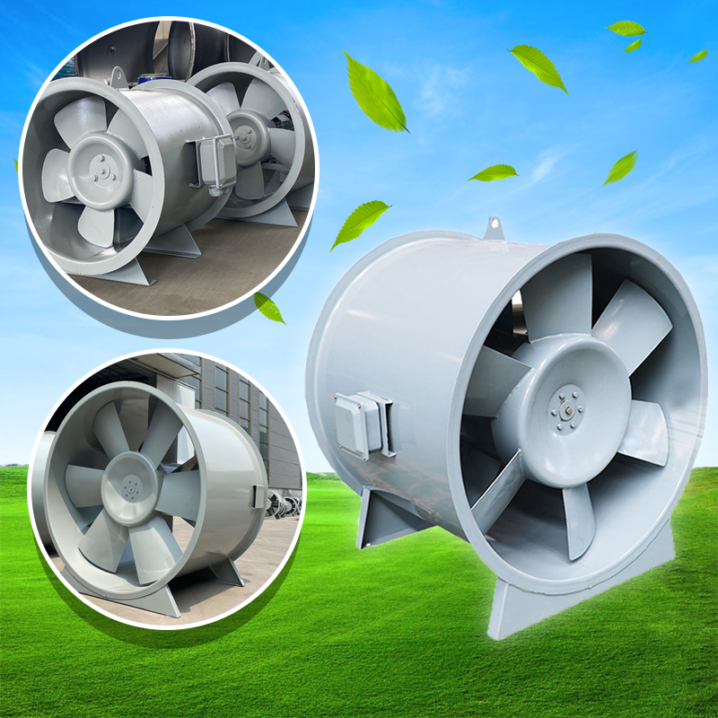 พัดลมดูดอุตสาหกรรม ขนาดใหญ่ HTF high temperature smoke exhaust fan 220V 380V 1.5kw -30kw