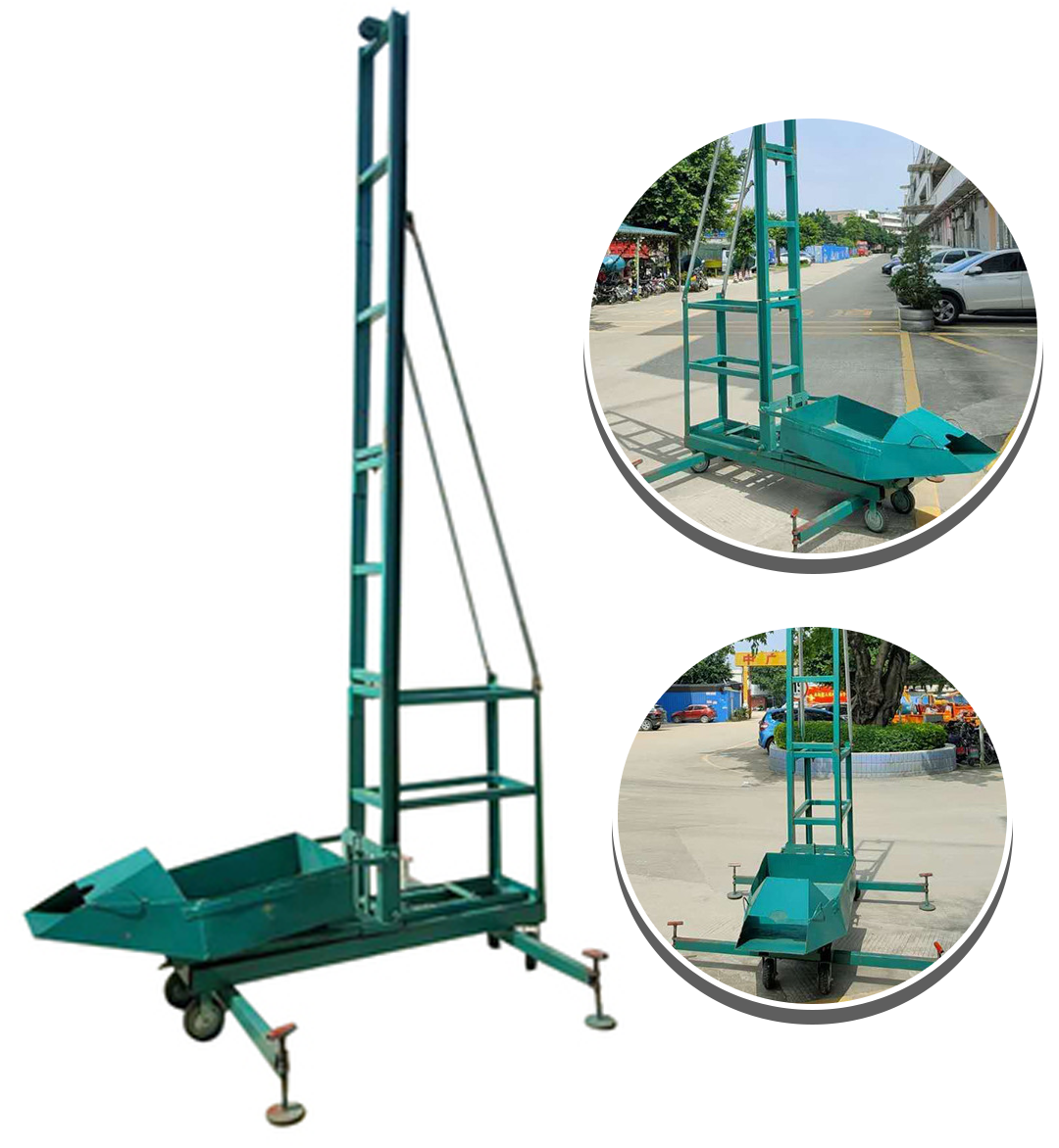 เครนยกปูน เครนยกอิฐ แนวดิ่ง 220V 4kw Beam-column machine vertical feeding