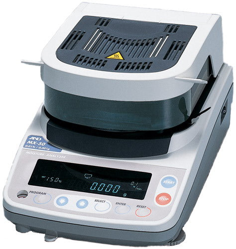 เครื่องวิเคราะห์ความชื้น Moisture Analyzer รุ่น MX50 AND - Accurate moisture measurement for various materials, user-friendly design, ideal for labs and industries