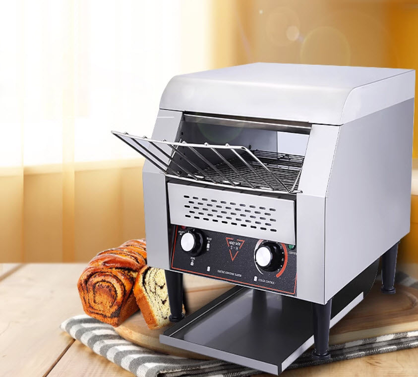 เครื่องปิ้งขนมปังไฟฟ้า แบบ สายพาน Electric Conveyer Toaster Machine J-ECT-150 1340W 2
