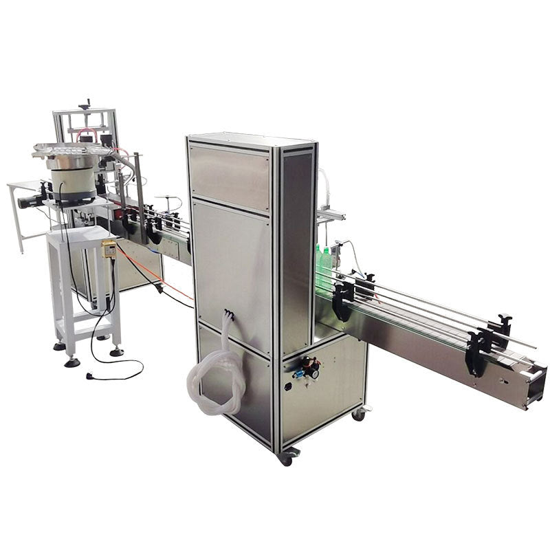 เครื่องบรรจุถุงฝาเกลียว 4 หัวจ่าย peristaltic pump liquid filling machine bleach disinfectant