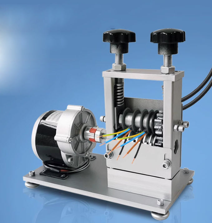 เครื่องลอกแกนสายไฟ ปอกสายทองแดง มือหมุน และไฟฟ้า BXJ-5D electric wire stripping 0.5-50 AWG