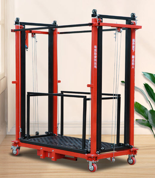 นั่งร้านไฟฟ้า Lifting Electric Scaffolding 300KG - Heavy Duty, Adjustable Height, Portable Construction Equipment for Safe Work Sites