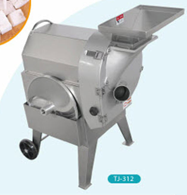 เครื่องหั่นเต๋า TJ-312 ประสิทธิภาพสูง 1.5 kW 500-800 kg/hour 600x500x900
