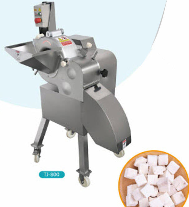 เครื่องหั่นผัก TJ-800 ผลผลิตสูง 1.5 kW 500-800 kg/hour 700x800x1300