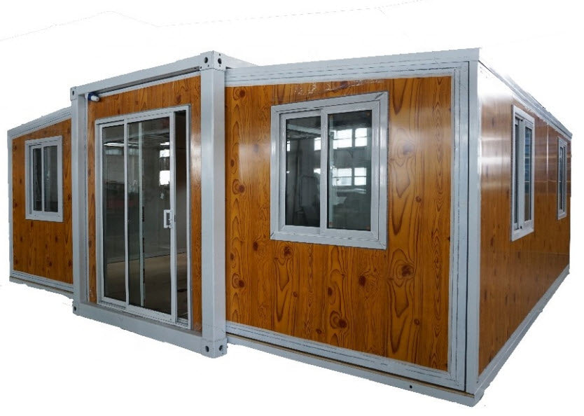 บ้านตู้ container พับได้ expansion box ยาว 5850mm x กว้าง 6300mm x สูง 2500mm