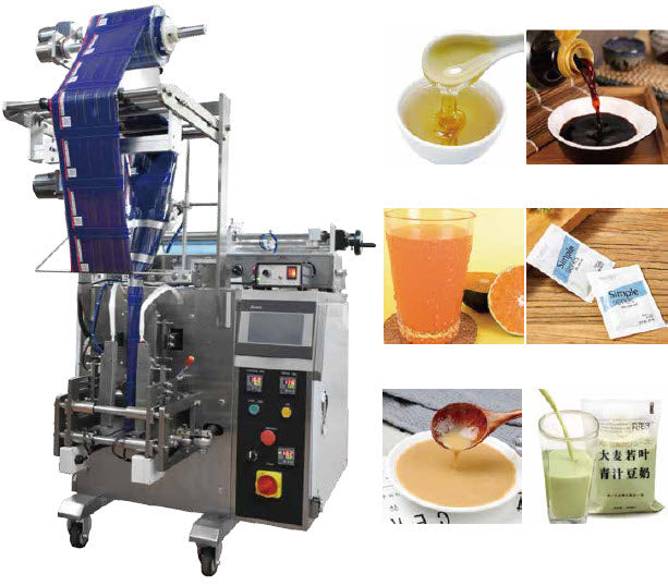 เครื่องบรรจุของเหลว พร้อมซีล แชมพู น้ำผลไม้ น้ำเต้าหู้ น้ำผึ้ง ซอสไม่มีกาก 1.5(Kw) 220(V) KL-100YS PLC control automatic Vertical liquid packaging machine