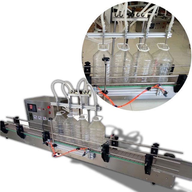 เครื่องบรรจุของเหลวลงถัง สายพาน ต่อเนื่อง 4 หัวจ่าย s-380h 880(kw)50-5000(ml) Large-flow automatic packaging machinery and equipment large barrels