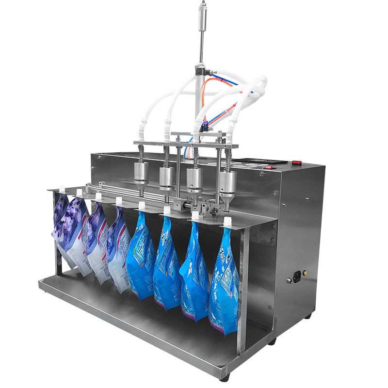 เครื่องบรรจุขวดพลาสติก กันกระฉอก กระเด็น Anti-drip 4 heads 17L high flow laundry detergent detergent softener nozzle