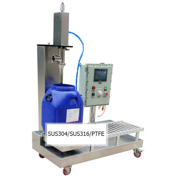 เครื่องบรรจุ ถัง แกลลอน Glzon 220(kw) 10-30L liquid semi-automatic filling machine