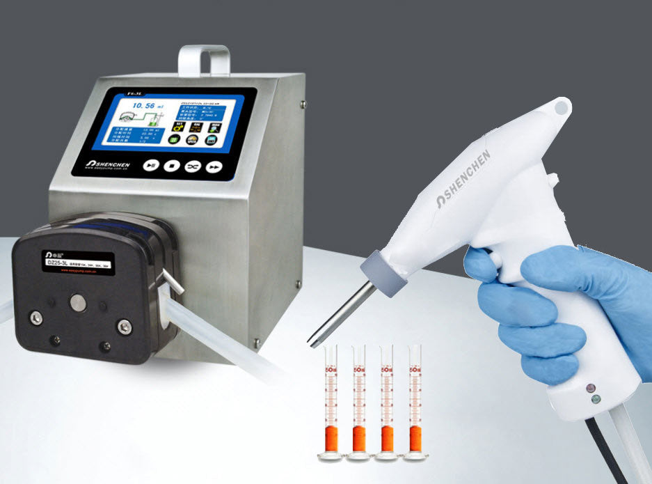 เครื่องบรรจุของเหลว ห้องแล็บแลป F6-3L 0.3(Mpa)3600(m3/h) 5.35kg 220(V)Flow Rate: 2.11~3600ml/min laboratory peristaltic pump constant flow pump