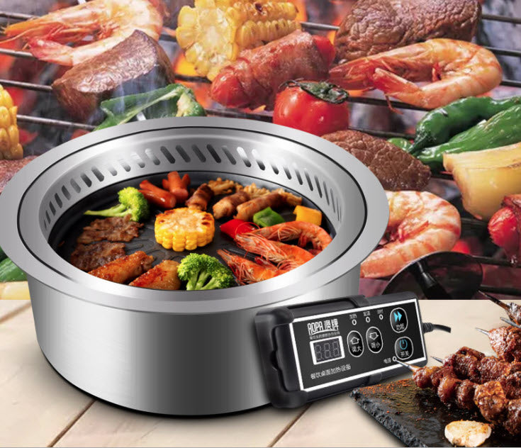 เตาย่างอินฟราเรด เตาย่างแบบฝัง infrared grill Embedded grill DT40