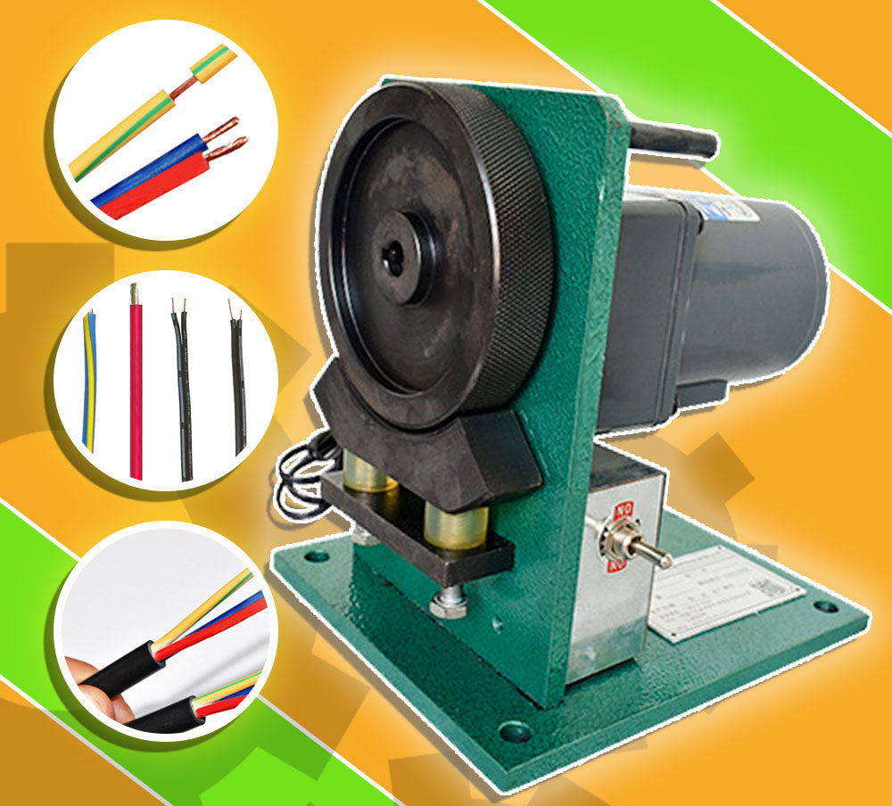 เครื่องเจียรปลายสายไฟ Half-stripping and twisting machine peeling twisting machine XLD-100