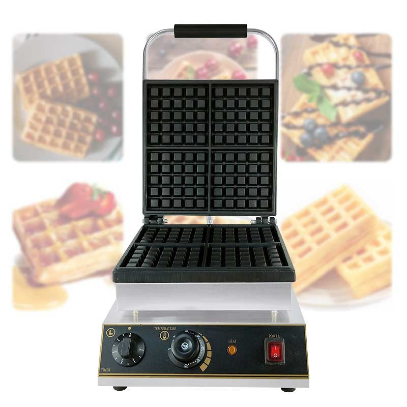 เครื่องทําวาฟเฟิล HT-2206-2A 11 kg 2000วัตต์ 220V เครื่องทำวาฟเฟิลคุณภาพสูง เหมาะสำหรับร้านกาแฟและทำอาหารที่บ้าน