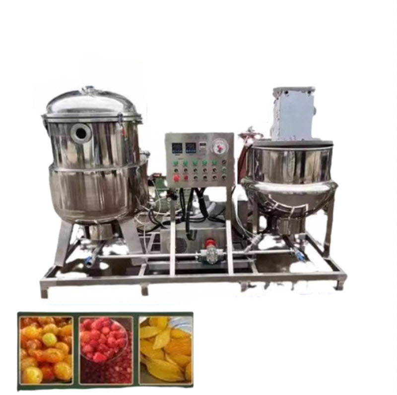 หม้อแช่น้ำตาลฮอว์ธอร์นแบบแรงดันสุญญากาศ, อุปกรณ์แช่น้ำตาลฮอว์ธอร์นเชื่อมขนาดใหญ่แบบสุญญากาศ, อุปกรณ์แช่มะม่วงแห้ง, โรงงานน้ำตาลแบบหม้อสุญญากาศ