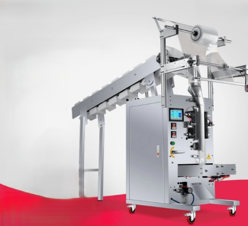 เครื่องบรรจุแบบถังโซ่ Ouxin อัตโนมัติเต็มรูปแบบสำหรับอาหารเส้นก๋วยเตี๋ยว ลูกอม ผัก สกรูฮาร์ดแวร์ เครื่องบรรจุเม็ด เครื่องบรรจุน้ำตาล โรงงานน้ำตาล