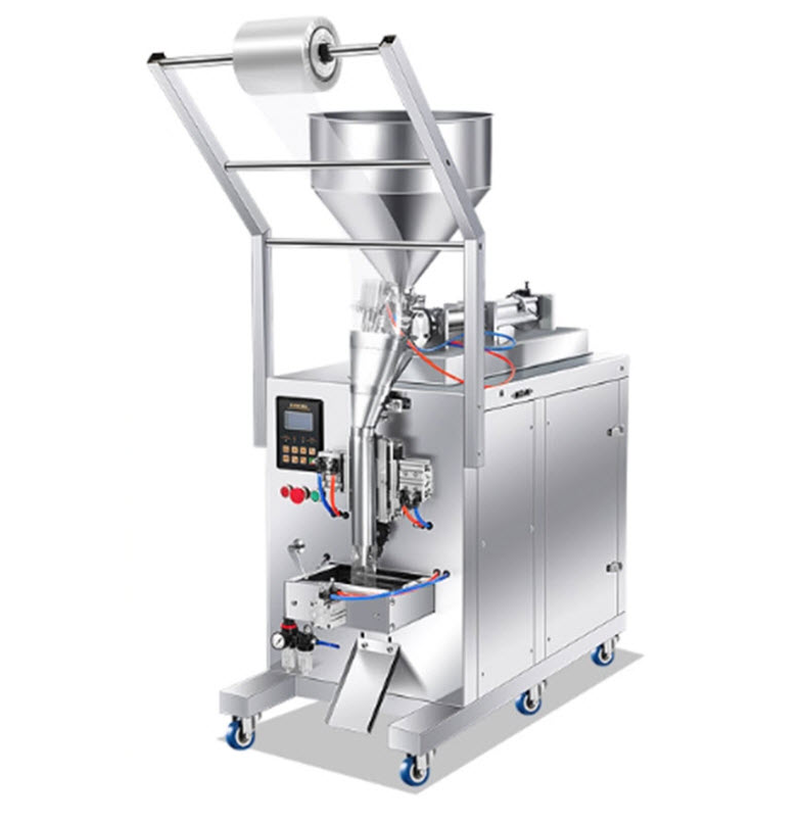 เครื่องบรรจุอัตโนมัติเต็มรูปแบบสำหรับน้ำเต้าหู้ น้ำมันพริก เครื่องบรรจุเชิงปริมาณสำหรับซอสเหลว น้ำเชื่อม และเครื่องบรรจุของเหลวยาจีน เครื่องบรรจุน้ำตาลสำหรับโรงงานน้ำตาล